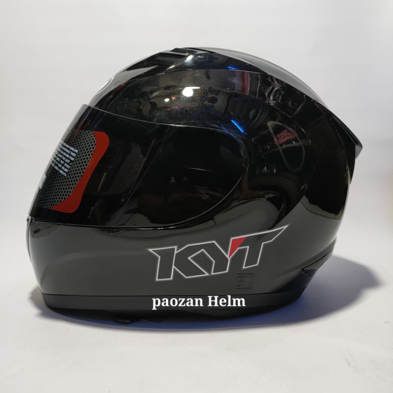 HELM KYT R10 POLOS HITAM GLOSSY
