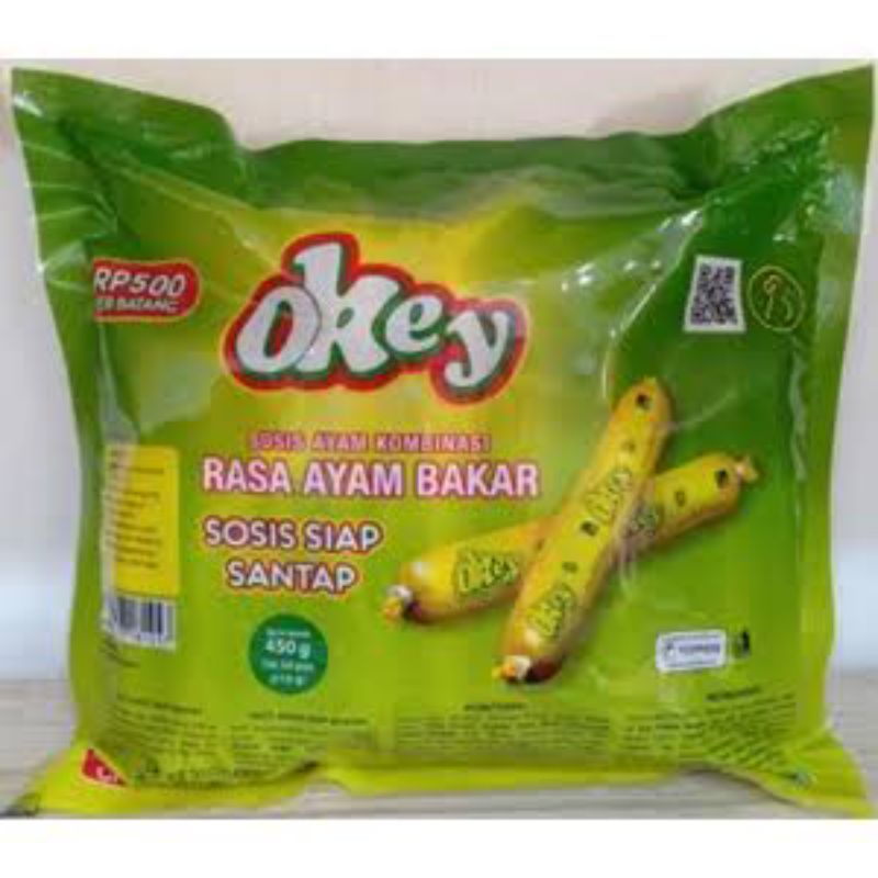 

Sosis Okey Rasa Ayam Bakar Siap Makan isi 30 pcs