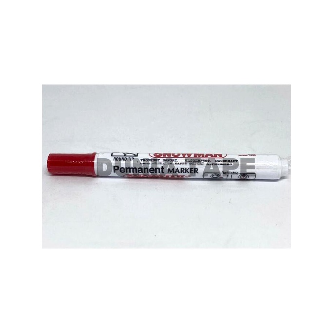 

Spidol Permanent Marker Snowman AG 12 (spidol hitam . biru . merah)