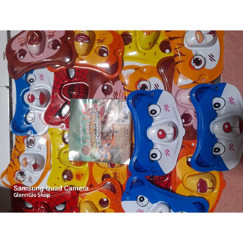 Permen Coklat Zoo Mask pak isi 20 pcs