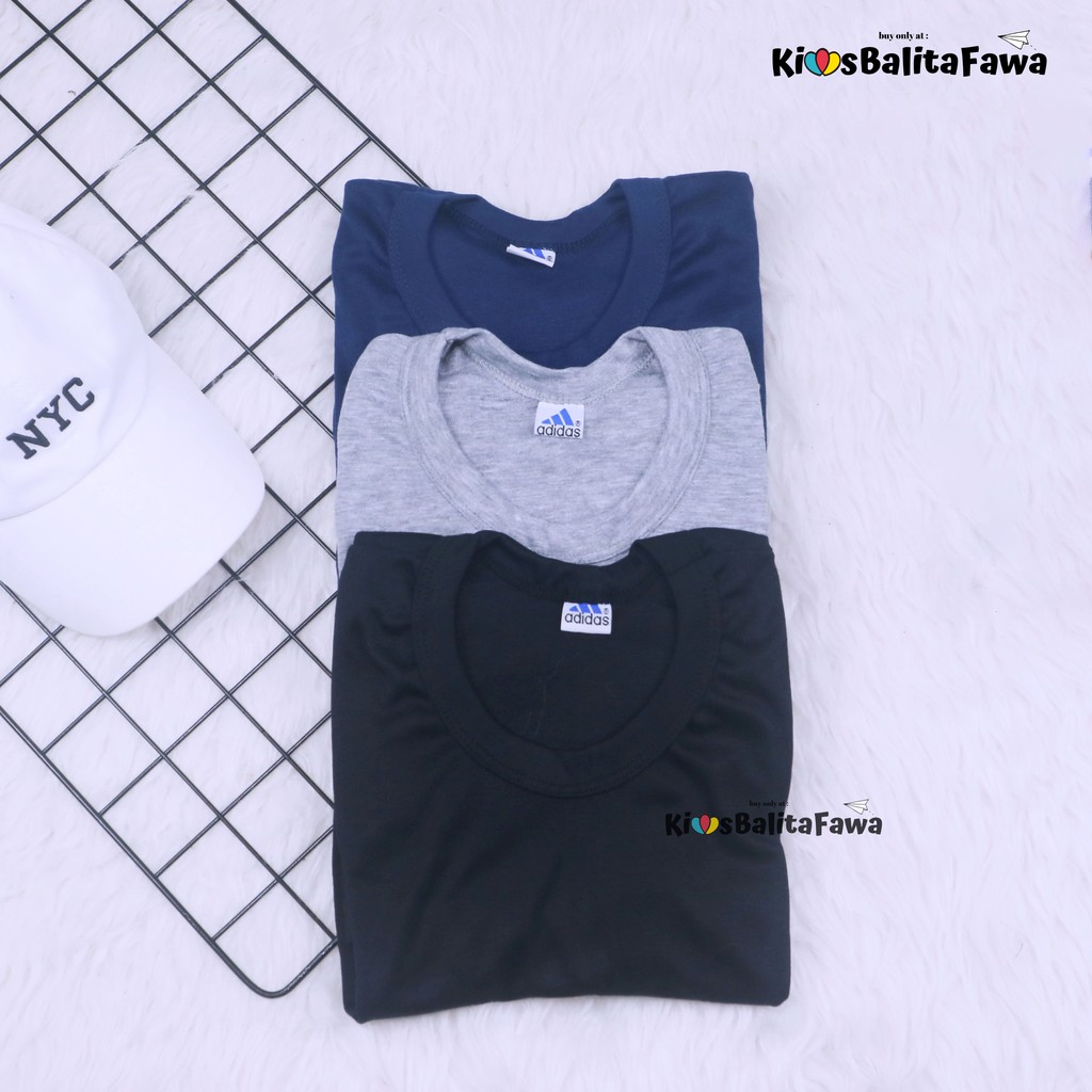 Kaos Pria Lengan Pendek fit to L / Oblong Shirt Polos Cowok Baju Atasan KATUN Stretch Adem Murah