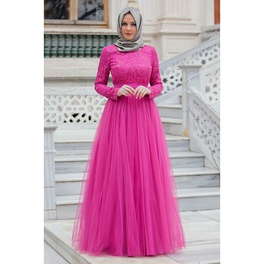 Mokokomo MX Almaer Maxi Long Dress Terusan Fashion Muslim Wanita