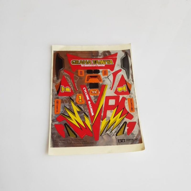 tamiya stiker cyclone magnum