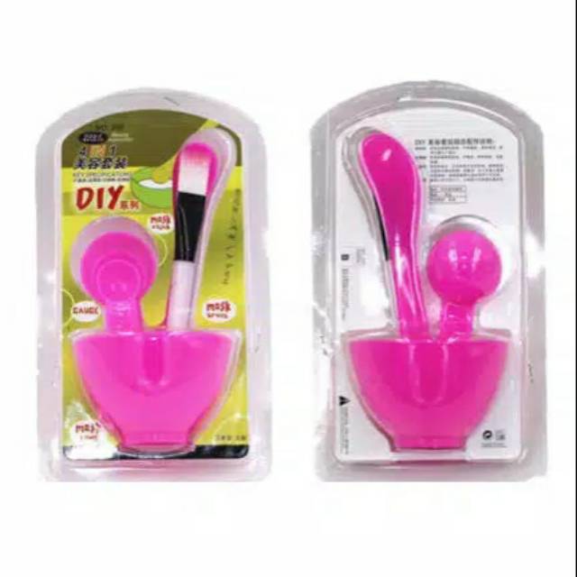 Mangkok Peracik Masker Wajah DIY 3in1 Mas Bowl Tool/tempat masker