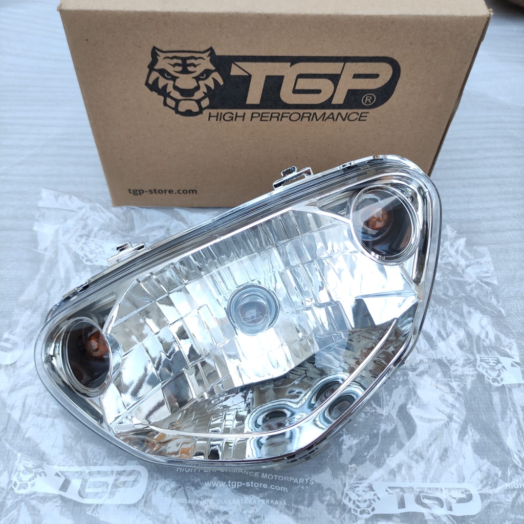 REFLEKTOR LAMPU DEPAN MIO OLD MIO SPORTY QUEEN 2006 KOMPLIT TGP BENING