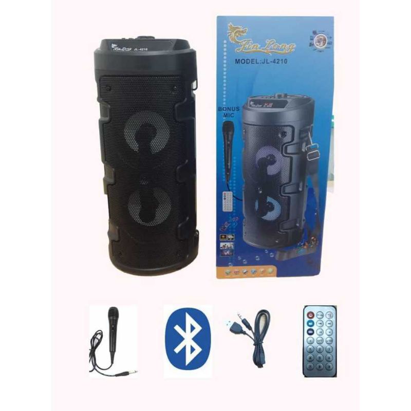 Speaker portable Bluetooth + mic kabel Jinlong JL 4210, Mitsuyama MS-4025BT, Kimiso