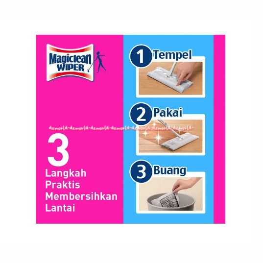 Magiclean Wiper Wet Sheet Mop 8Lembar Tisu Basah Pembersih Lantai Magic Clean Magicclean Magic Clean Kain Pel Model Tissue Basah Tissu