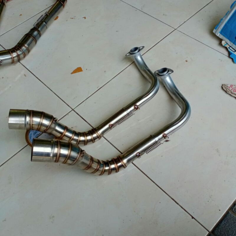 knalpot motor leher beat scopy bahan stanlist intlet