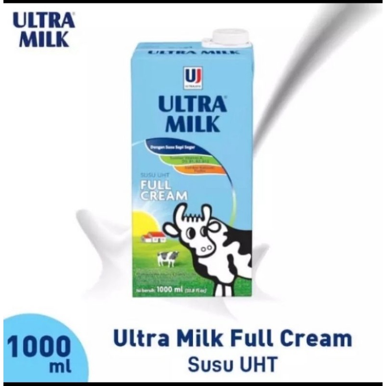 

Susu ultra milk full cream 1 ltr