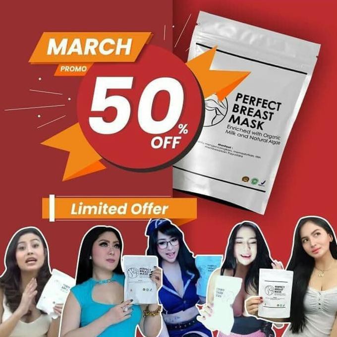 ORI 10 PCS PERFECT BREAST MASK Masker Pembesar Payudara