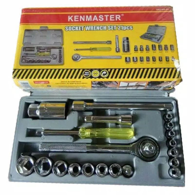 Kunci Shock - Kunci Sok - Kenmaster Original 21 Set 4mm - 19mm