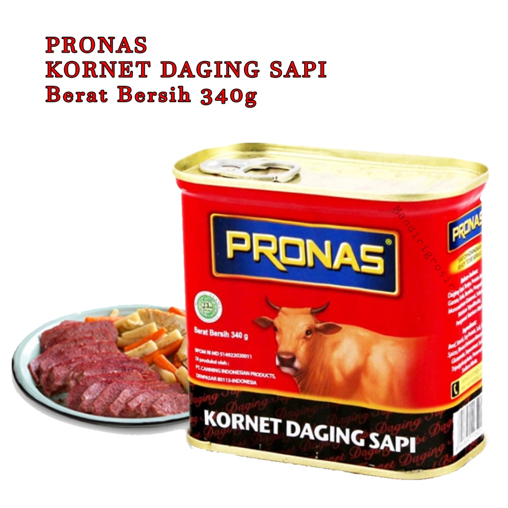 KORNET DAGING SAPI * PRONAS * KORNET PRONAS  * 340 g