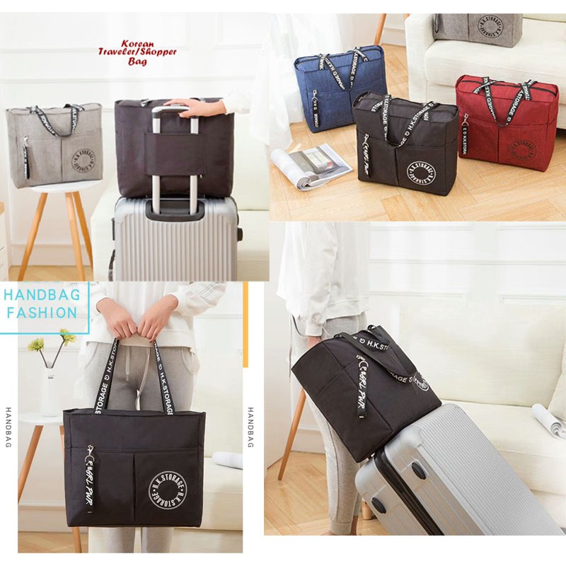 Korean Traveler/Shopper Bag Shopping Bag Tas Jinjing Doky