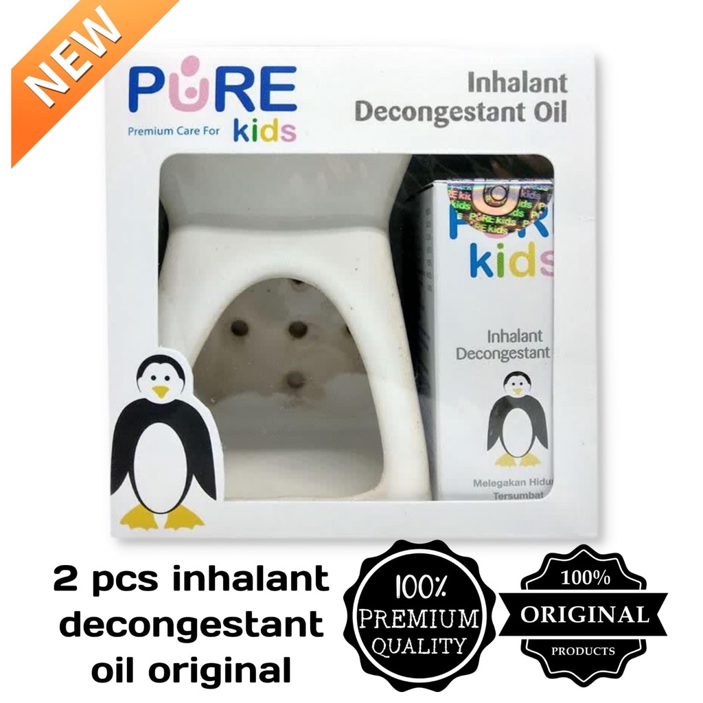 Paket Pure Kids Inhalant Decongestant Oil + Tungku - ORIGINAL