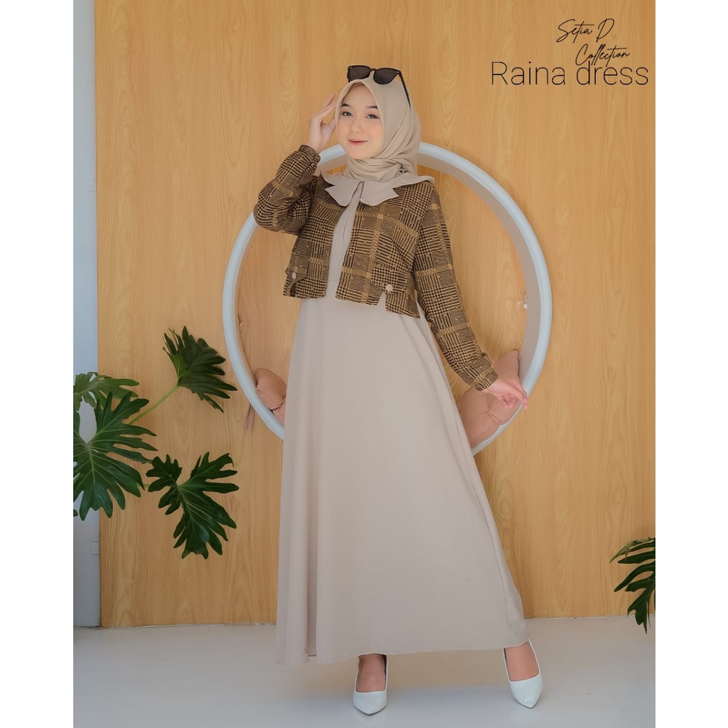 [FLASH SALE] GAMIS WANITA TERMURAH / RAINA DRESS ORI SETIA D COLLECTION
