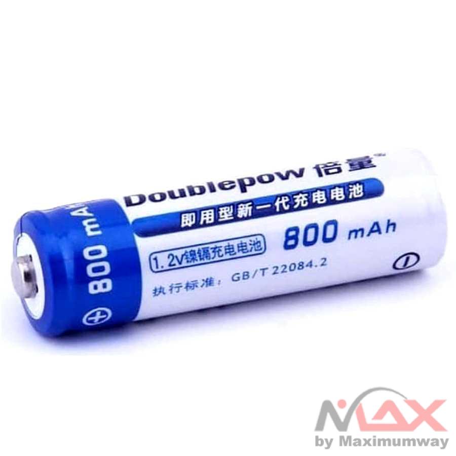 DOUBLEPOW Baterai Battery AA dapat 2pcs battre 2A Cas ulang recharge batre batrai A A 2A A2 1.2V 1,2V Volt 1,2 1.2 Batu Baterai AA Rechargeable NiMH 800mAh High performance AA 800 mah rechargeable NI-MH battery 1.2V AA battery for Toy thermometer mouse