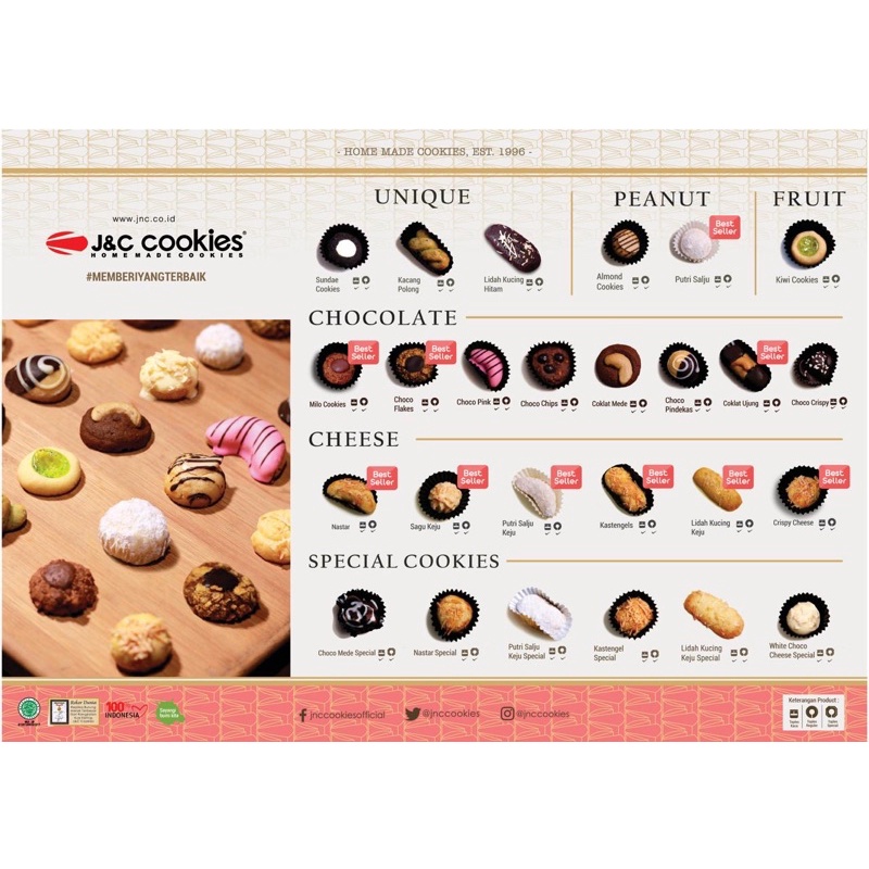 

Kue Kering Lebaran JNC J&C Cookies Jar Kaca dan Toples Reguler