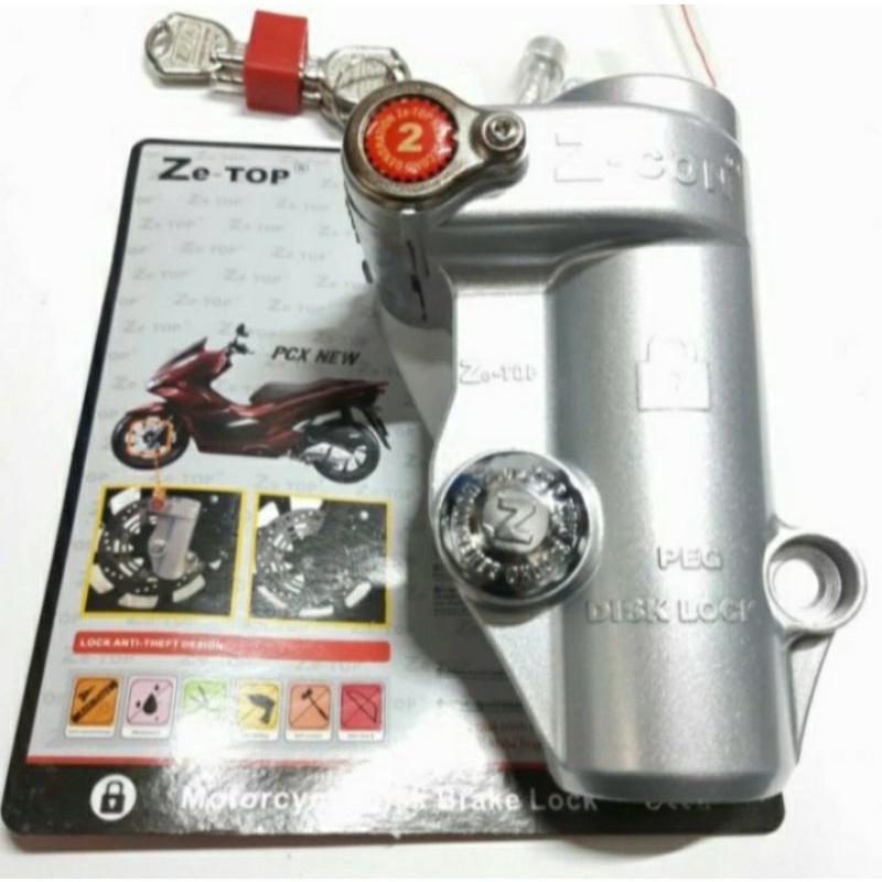 Kunci gembok cakram NEW PCX 150 160 Non ABS ZE TOP anti maling