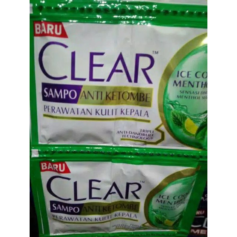 Shampo clear. shampo rencengan. shampo renceng