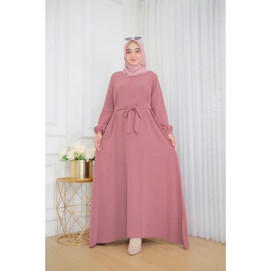 GAMIS CRINKLE YORYU | GAMIS YORYU | ABAYA BASIC | GAMIS BUSUI | CRINKLE GAMIS | DRESS ABAYA | DRESS CRINKLE YORYU | DRESS CRINKLE