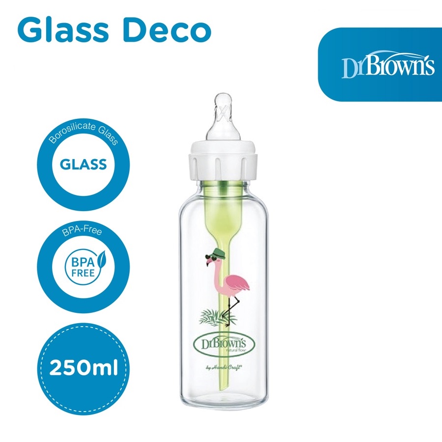Dr Brown's Glass Options+ Plus 240ml Standard Narrow Neck Browns