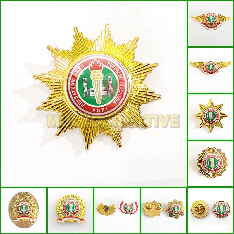 Pin PGRI Pin Bros Wing Logo PGRI Persatuan Guru Republik Indonesia