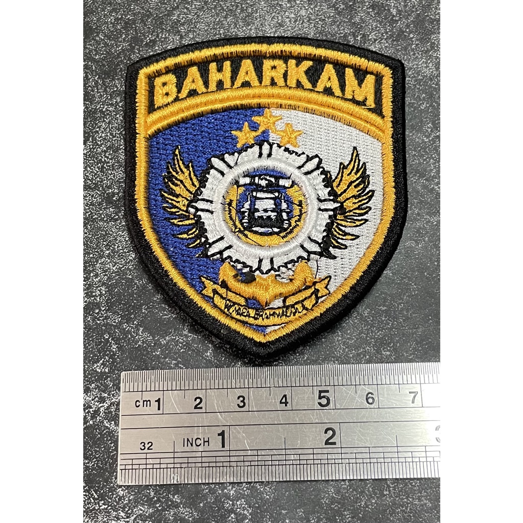 Badge Timbul Baharkam (B) - Bet Sat Baharkam - Bordir Baharkam