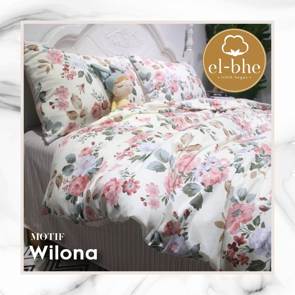 Sprei Set Premium Katun ELBHE Motif Wilona