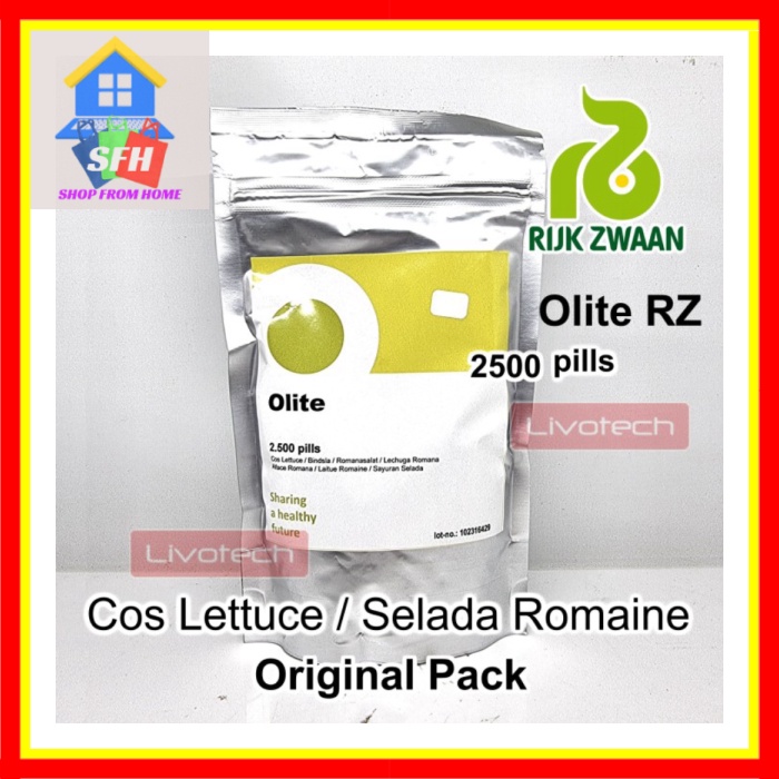 Benih Bibit RZ Olite Cos Lettuce 2500 Pills ORI Little Gem Selada Romaine T0463