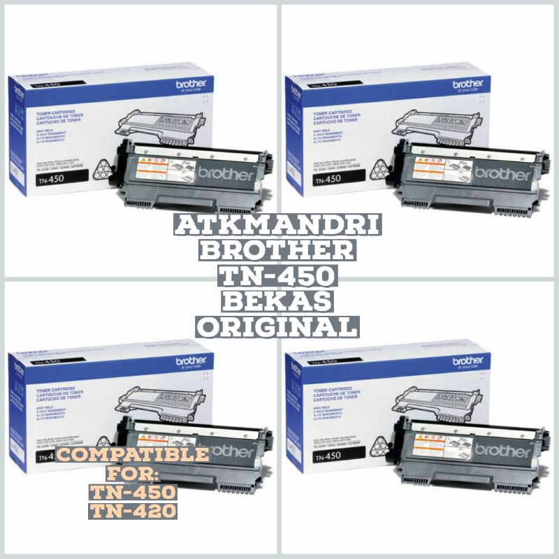 BROTHER TN-450 BEKAS ORIGINAL