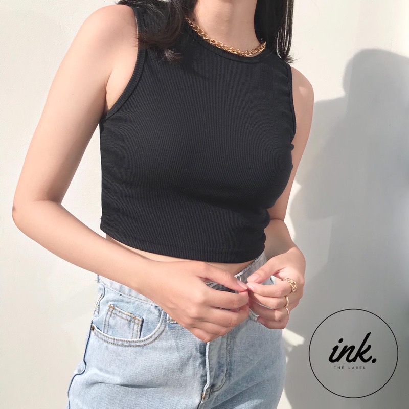 Iris Crop Rib Tank Top / Tank Top / Crop Top