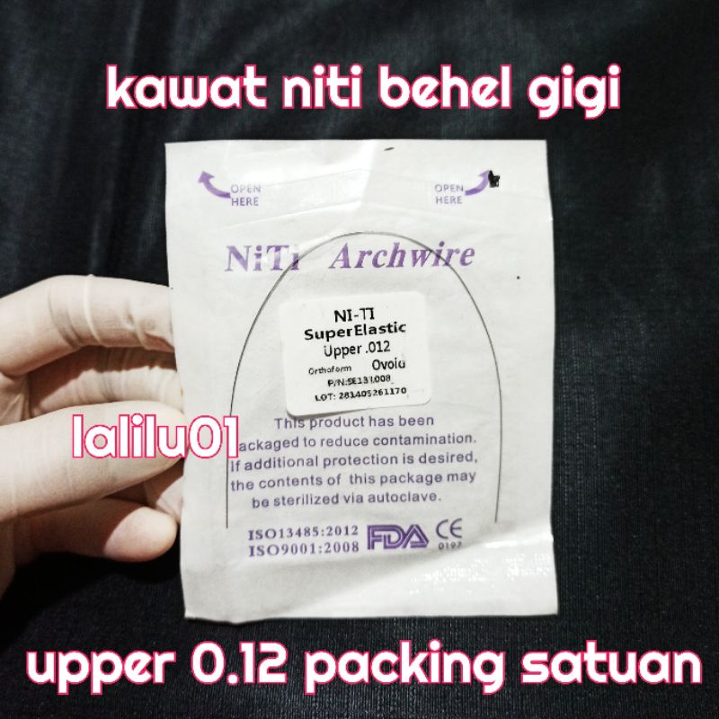 kawat behel gigi kawat niti packing satuan perawatan merapikan gigi
