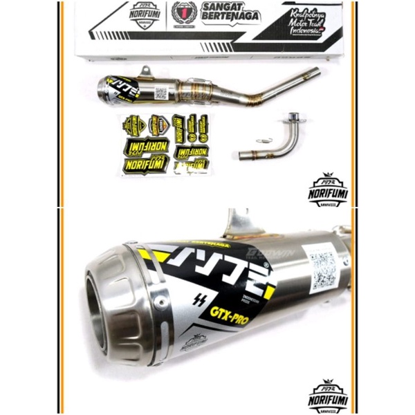 Knalpot norifumi GTX pro bore up Jupiter Z vega r Jupiter MX  Stainless original