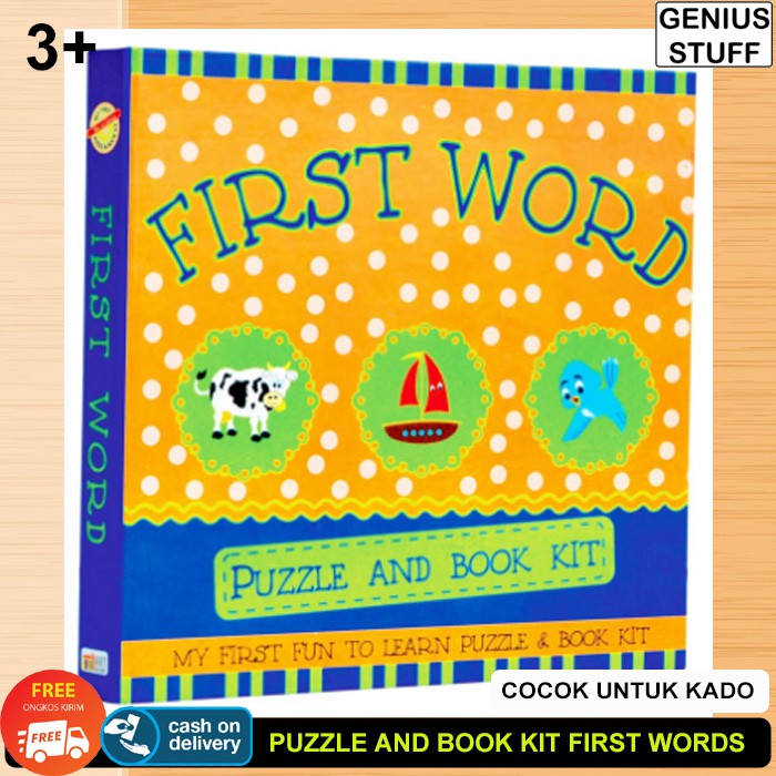 First Words Puzzle And Book Kit (My First Fun to Learn Puzzle & Book Kit)