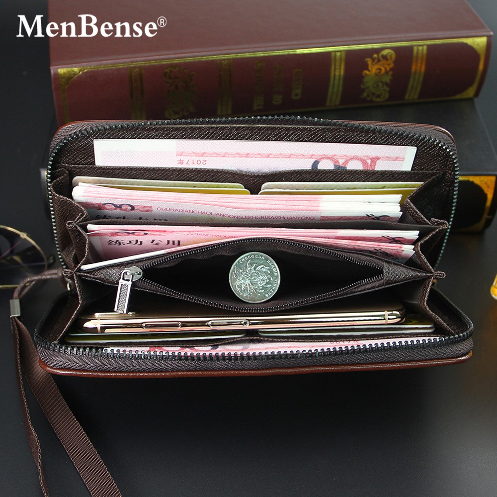 ORIGINAL MENBENSE 888-20 DOMPET TANGAN TEBAL PRIA WANITA SEMI KULIT