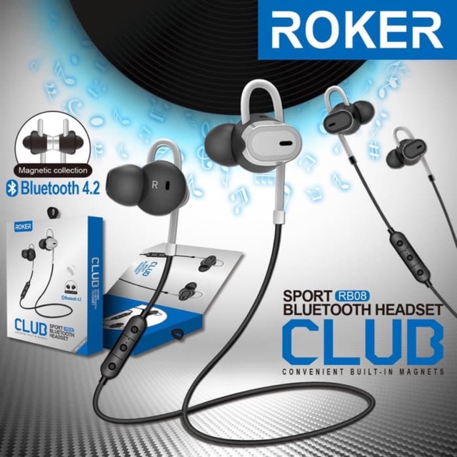 Handfree HF ROKER BLUETOOTH SPORT CLUB RB08 RB 08