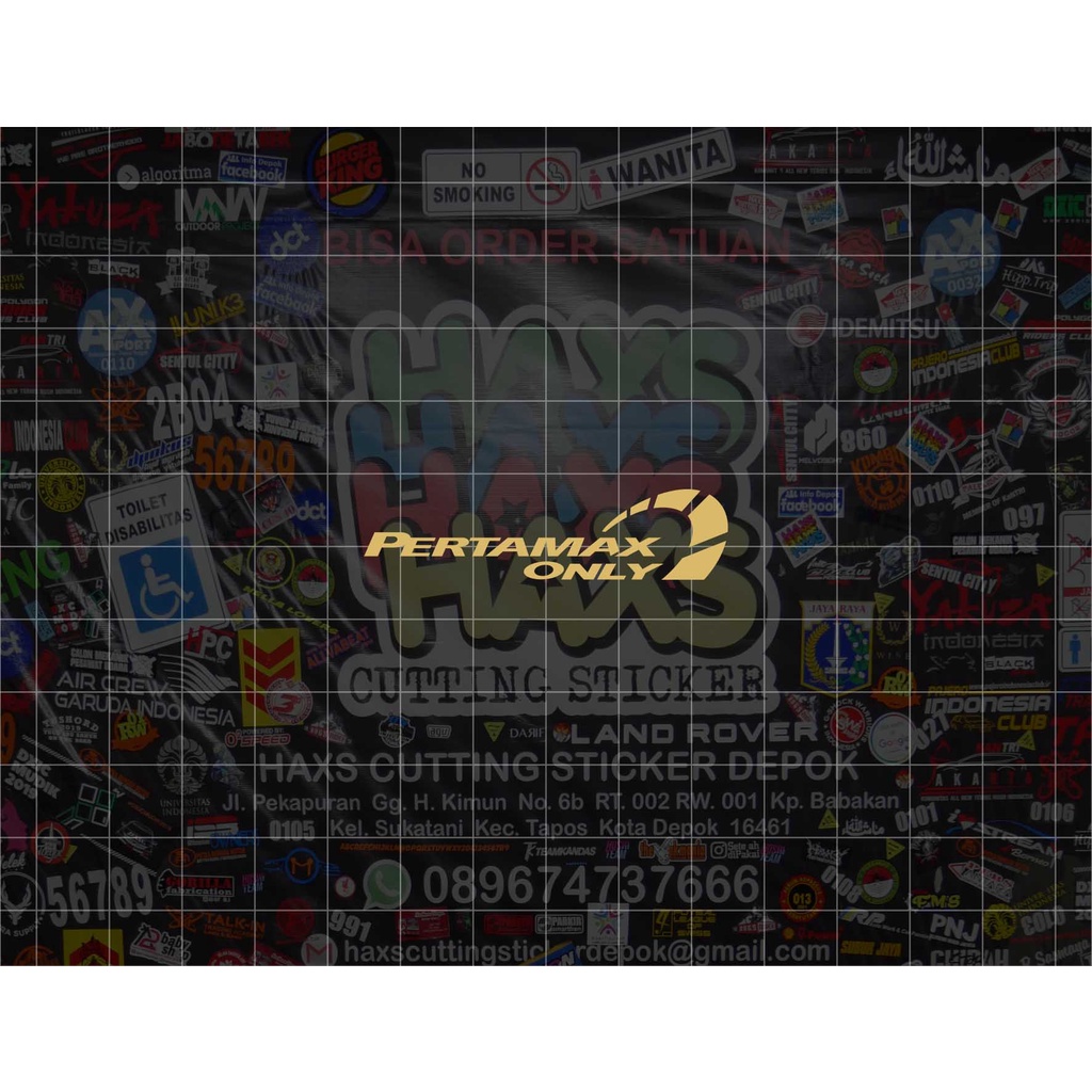 Cutting Sticker Pertamax Only Ukuran 5 Cm Untuk Motor Mobil