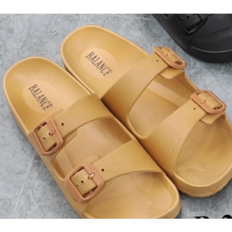 Sandal Slop Wanita Jelly Import Birken Strip 2172 BALANCE