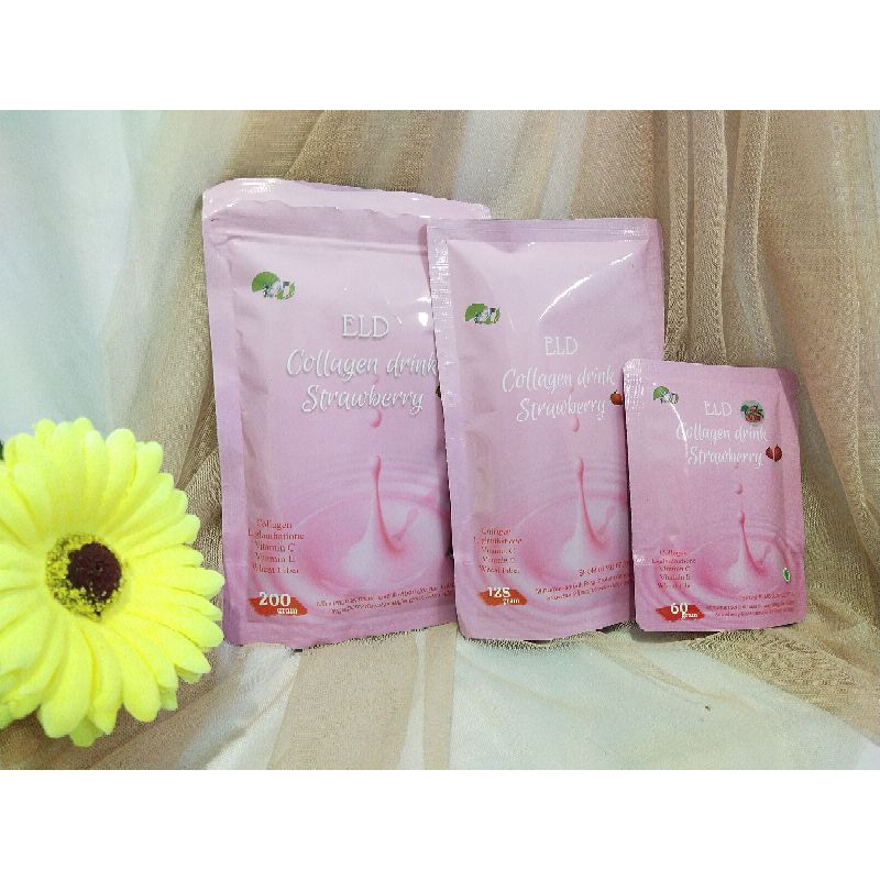 

ELD collagen Drink Strawberry kemasan besar 200gr