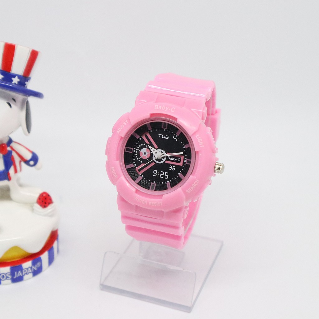 JAM TANGAN SPORT WANITA RUBBER KEREN MURAH GROSIR GL1135