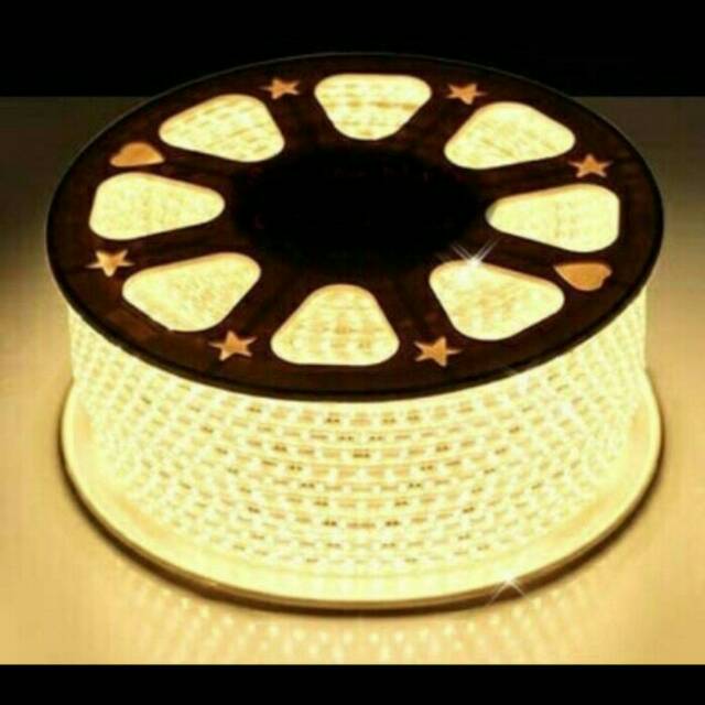 Lampu led strip SMD 5050 warm white / lampu led meteran / lampu flapon