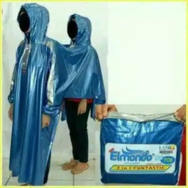 Jas Hujan Ponco Lengan 2in1 Funtastic Elmondo 708 Jas Hujan Boncengan 2 Kepala Jas Hujan Ponco Murah