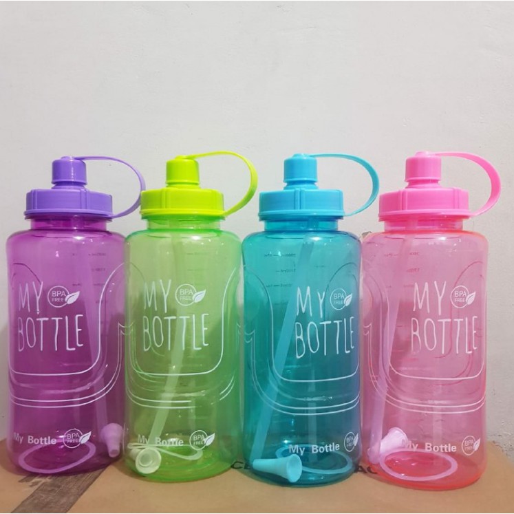 Botol bekal air minum big besar jumbo kapasitas 2 liter MY BOTTLE BPA Free 2000ml