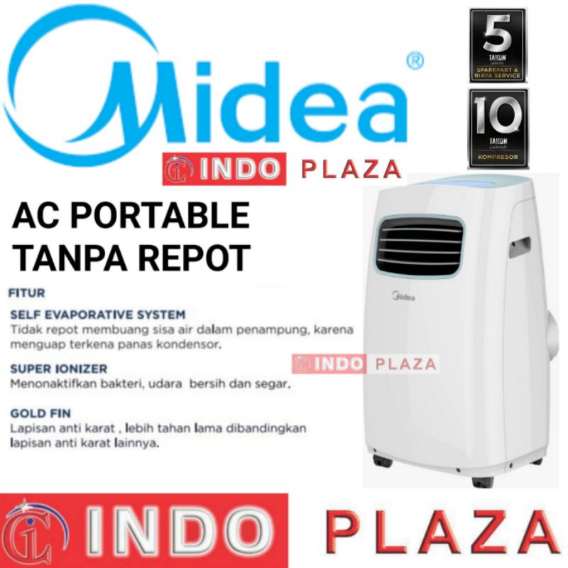 AC PORTABLE MIDEA 1 PK MPF2-09CRN1 / 1 5 PK MPF2-12CRN1 SELF DIAGNOSIS - AUTO PROTECTION