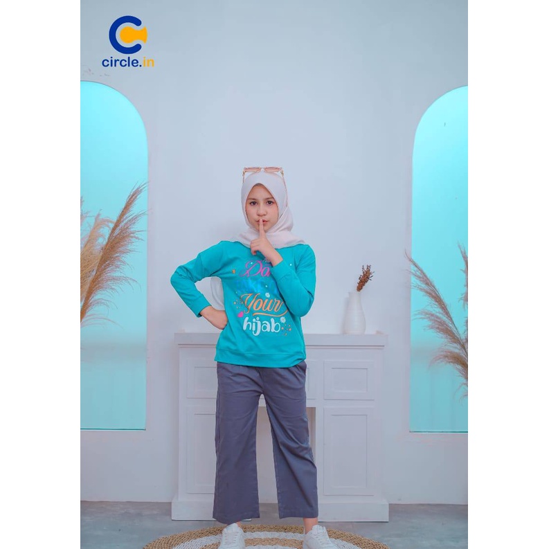 Setelan anak Sweatshirt Wit Cullotes by Circle.in