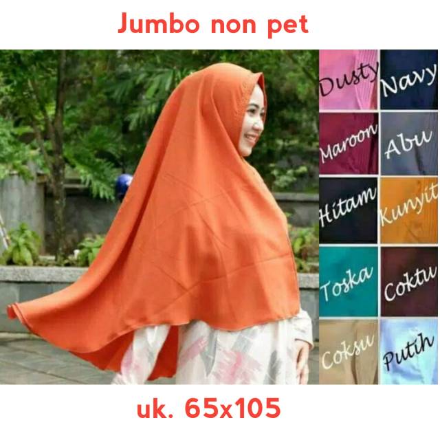CUCI GUDANG Hijab Instant Penguin Non Pet Jumbo Premium