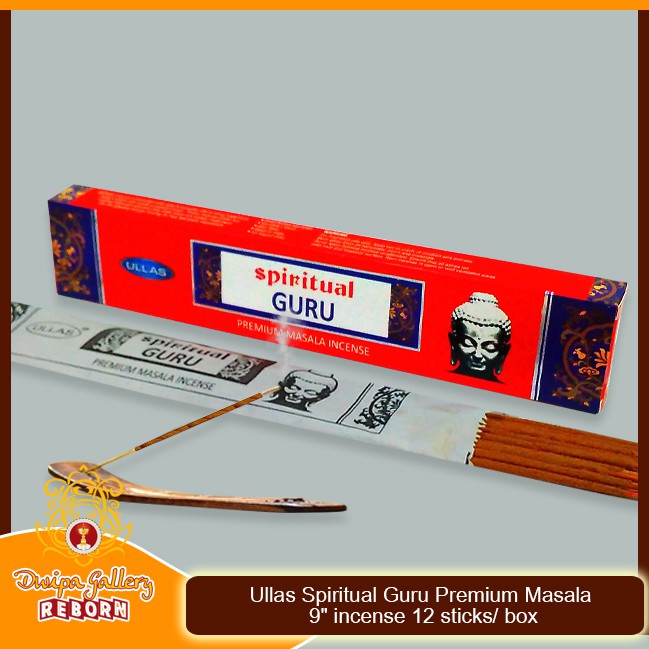 Ullas Spiritual Guru Premium Masala 9&quot; incense 12 sticks/ box