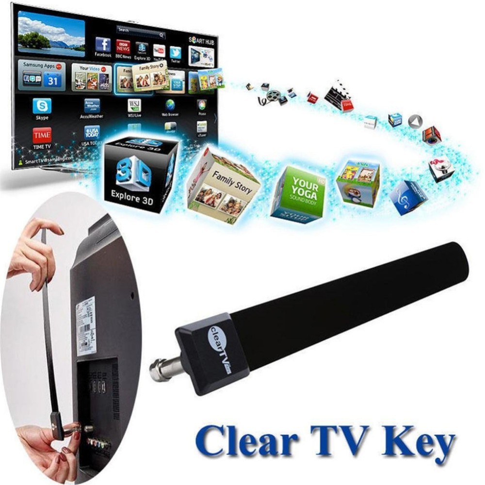 ClearTV Antenna TV Indoor Antena Digital Penguat Sinyal Full HD Dalam Ruangan Booster