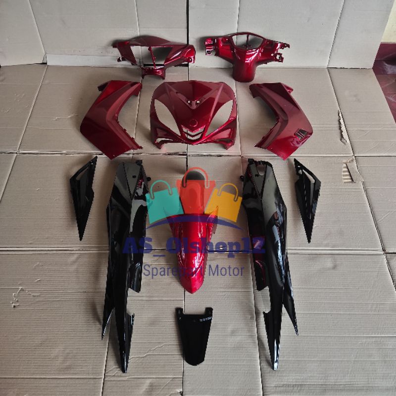 FULL BODY HALUS JUPITER MX 135 OLD / LAMA MERAH HITAM