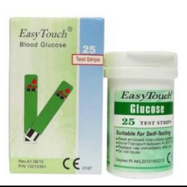 STRIP GLUCOSE / GULA EASY TOUCH ( 1 BOX ISI 25 PCS)